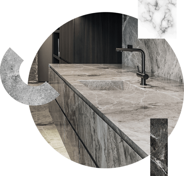 Photo - Marble kitchen counter top steeplechase construction